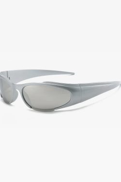 Retro Y2K Wrap Around Sunglasses - 90s Grunge, Summer Outfits, Popstar, and Hip Hop Fashion