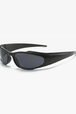 Retro Y2K Wrap Around Sunglasses - 90s Grunge, Summer Outfits, Popstar, and Hip Hop Fashion