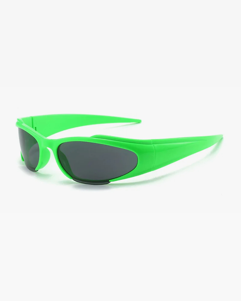 Retro Y2K Wrap Around Sunglasses - 90s Grunge, Summer Outfits, Popstar, and Hip Hop Fashion