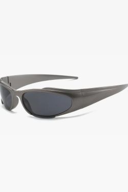 Retro Y2K Wrap Around Sunglasses - 90s Grunge, Summer Outfits, Popstar, and Hip Hop Fashion