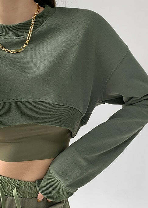 Return To My Confident Self Y2K Grunge Long-Sleeved Cropped Sweatshirt - 90s Retro Style