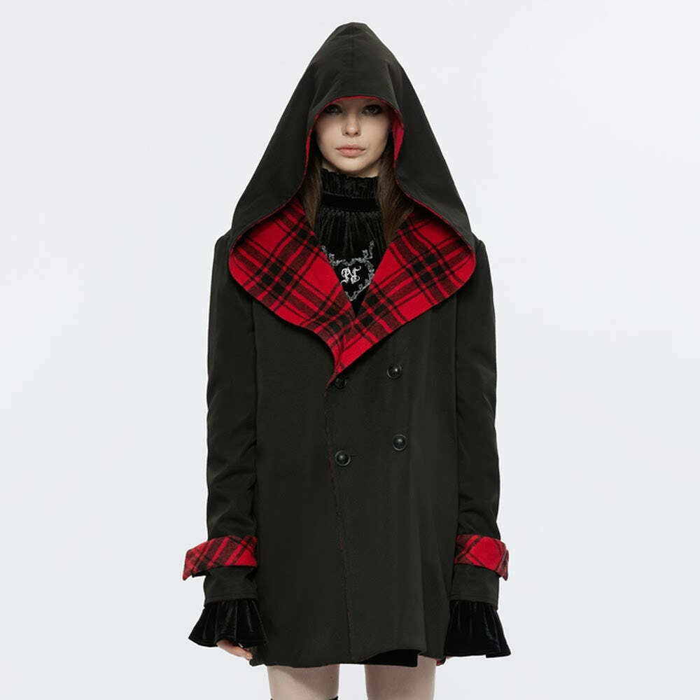 Reversible Punk Plaid Coat - Y2K Grunge, 90s Fashion, Retro Style, Summer Y2K Outfits