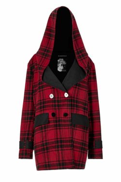 Reversible Punk Plaid Coat - Y2K Grunge, 90s Fashion, Retro Style, Summer Y2K Outfits