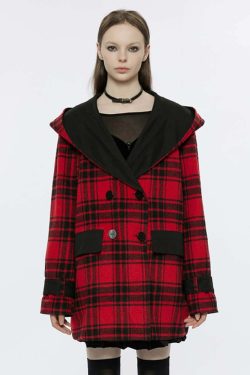 Reversible Punk Plaid Coat - Y2K Grunge, 90s Fashion, Retro Style, Summer Y2K Outfits