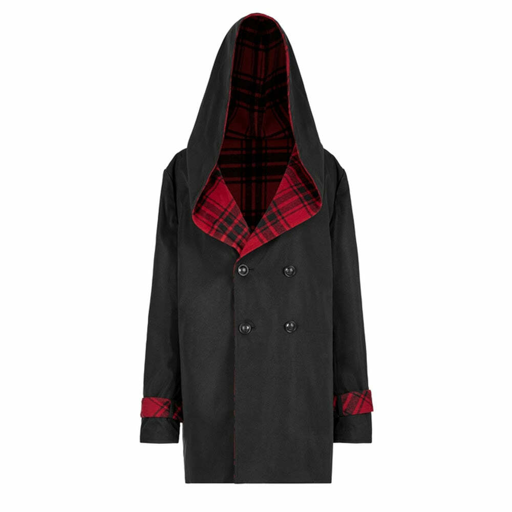 Reversible Punk Plaid Coat - Y2K Grunge, 90s Fashion, Retro Style, Summer Y2K Outfits