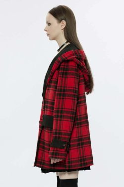 Reversible Punk Plaid Coat - Y2K Grunge, 90s Fashion, Retro Style, Summer Y2K Outfits