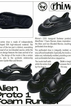 Rhime Alien Proto 1 Foam Runner - Y2K Grunge & 90s Retro Style for Summer Outfits and Party Looks