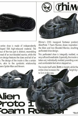 Rhime Alien Proto 1 Foam Runner - Y2K Grunge & 90s Retro Style for Summer Outfits and Party Looks