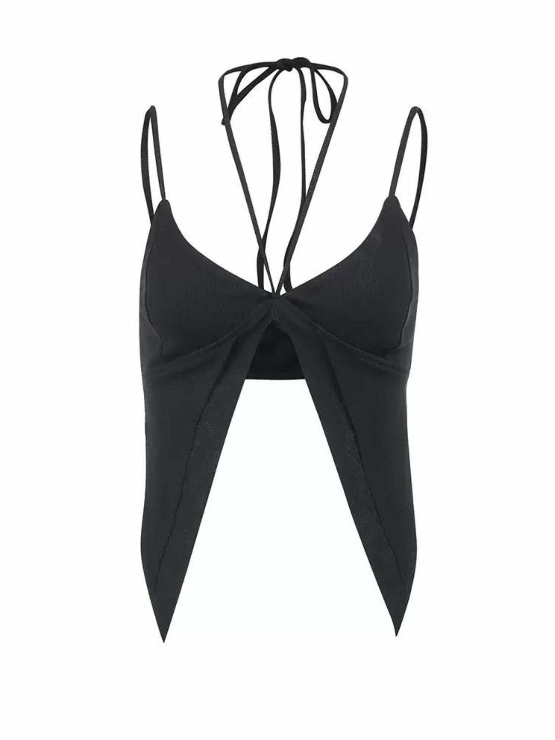 Rita Strappy Crop Top - Y2K Summer Grunge, 90s Fashion, Retro Y2K Party & Club Outfits