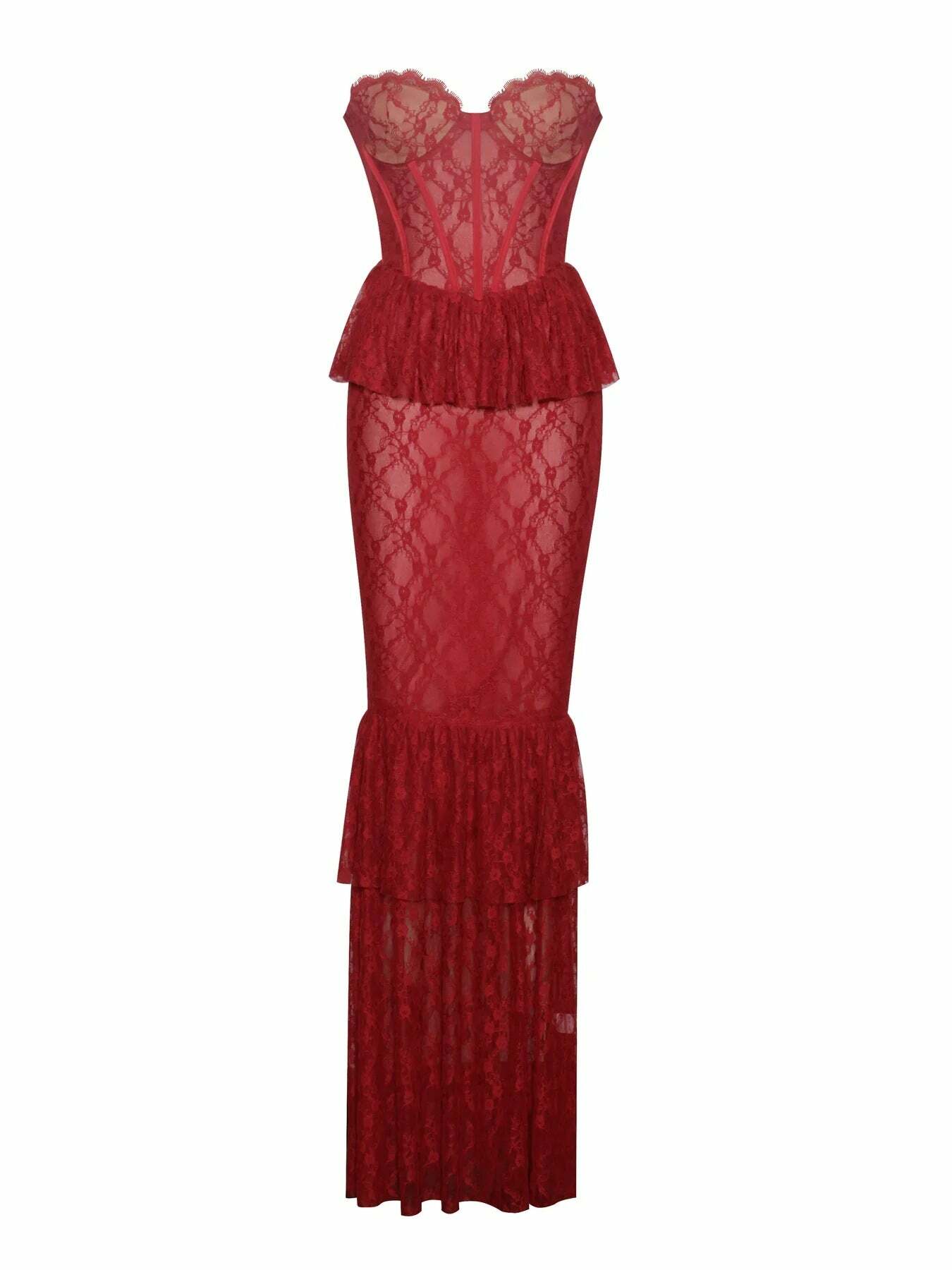 Riva Lace Maxi Dress - Y2K Summer Outfit, 90s Fashion, Grunge, Retro Style, Y2K Party Look
