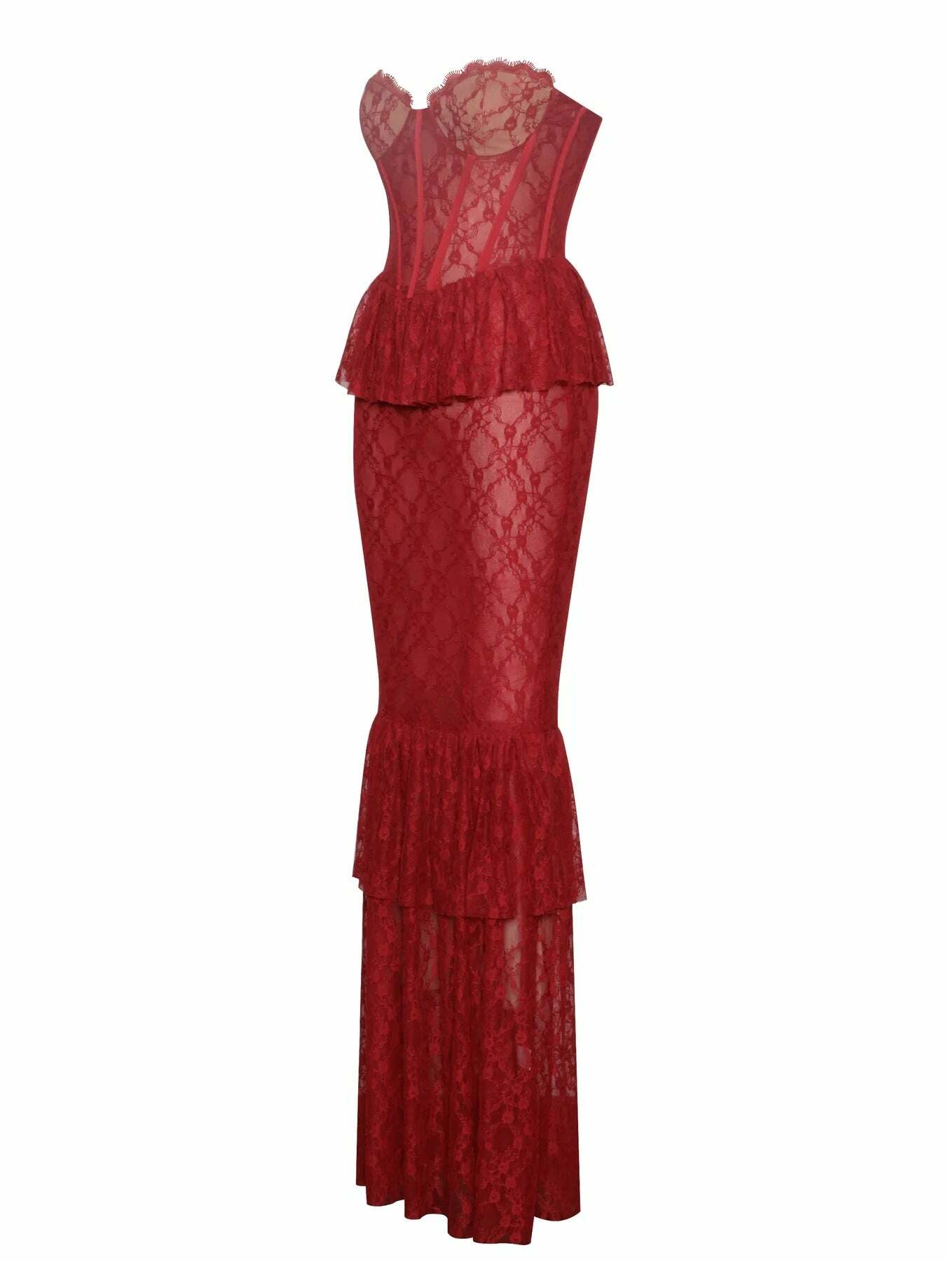 Riva Lace Maxi Dress - Y2K Summer Outfit, 90s Fashion, Grunge, Retro Style, Y2K Party Look