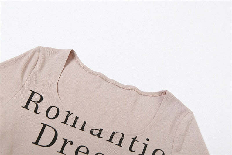 Romantic Dream Graphic Tee - Y2K Summer, 90s Grunge, Retro Style, Pastel Goth, Y2K Popstar Outfit
