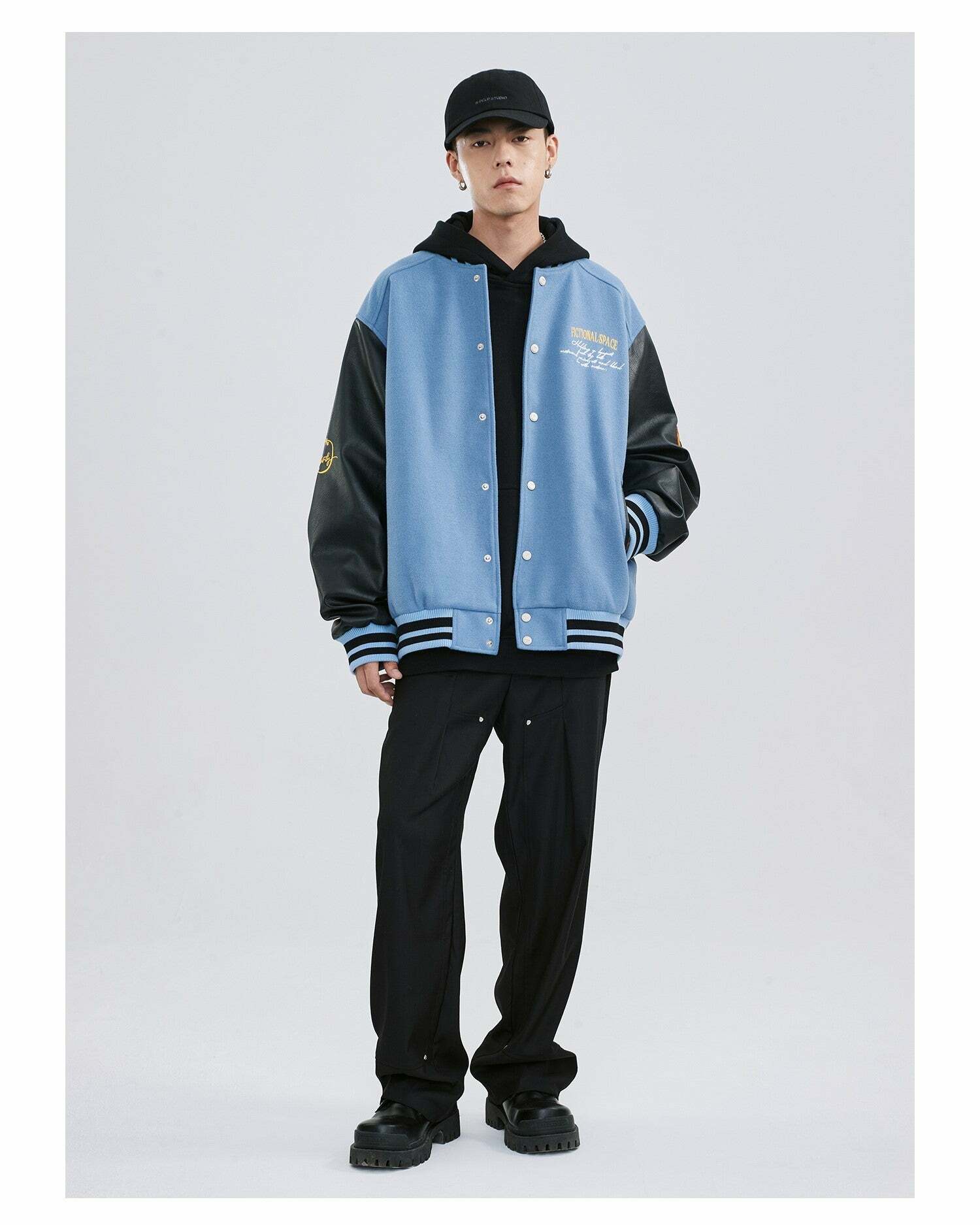 Roses & Thorns' Varsity Jacket - Y2K Grunge, 90s Fashion, Retro Style, Summer Y2K Out