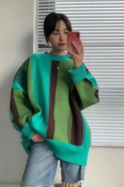 Roxi Green Sweater - Y2K Summer & 90s Grunge Fashion, Retro Y2K Outfits, Pastel Goth Style