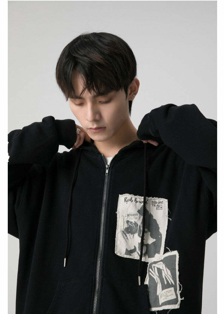RPB 'Memories' Zip-Up Jacket - Y2K & 90s Grunge Fashion, Retro Summer & Party Outfits
