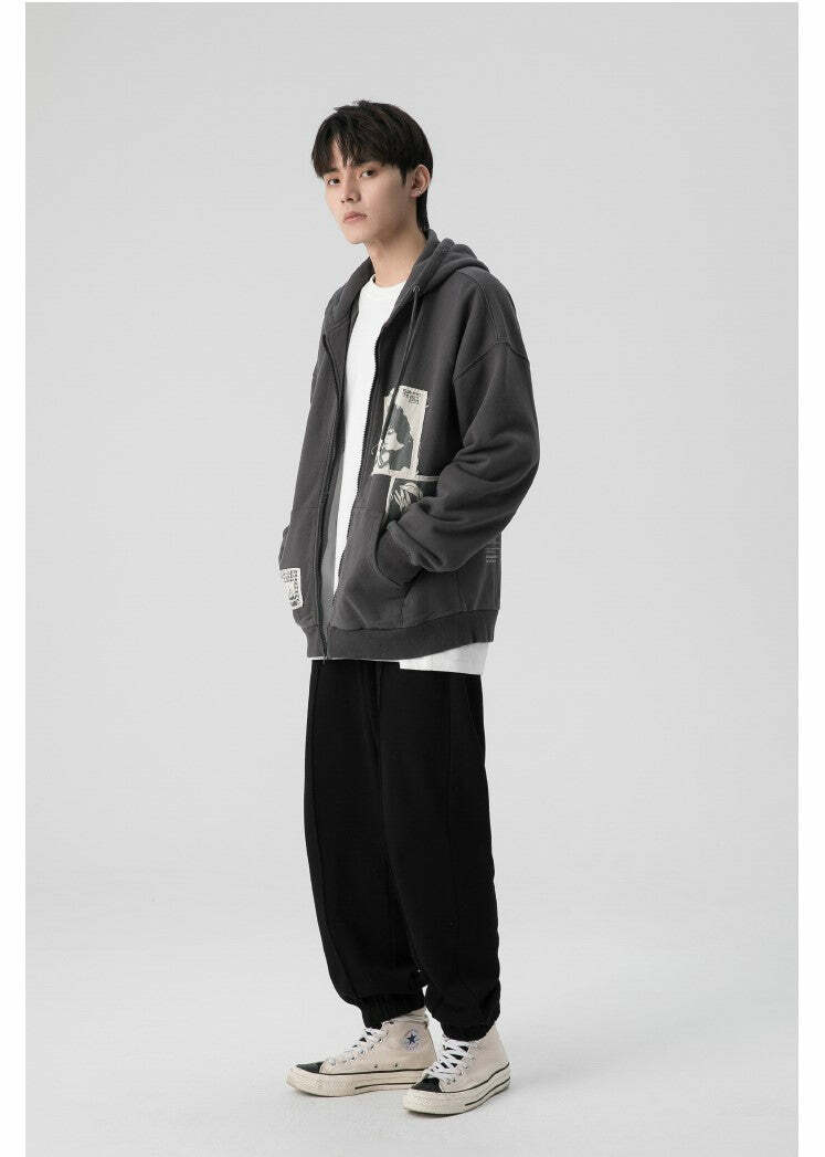RPB 'Memories' Zip-Up Jacket - Y2K & 90s Grunge Fashion, Retro Summer & Party Outfits