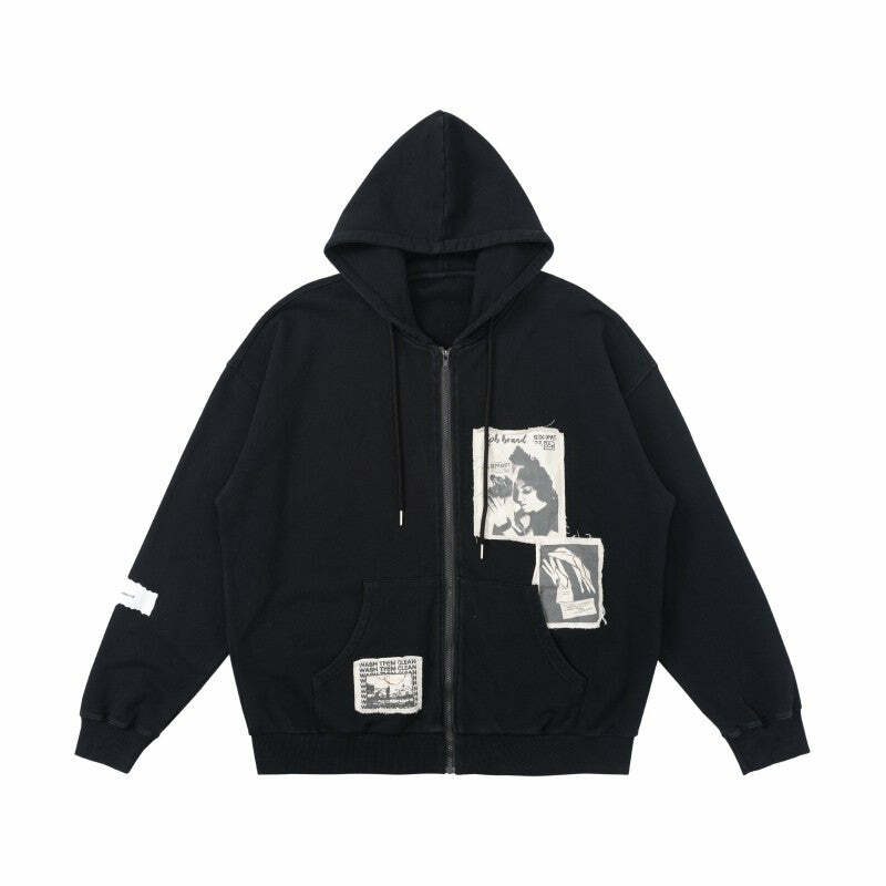 RPB 'Memories' Zip-Up Jacket - Y2K & 90s Grunge Fashion, Retro Summer & Party Outfits