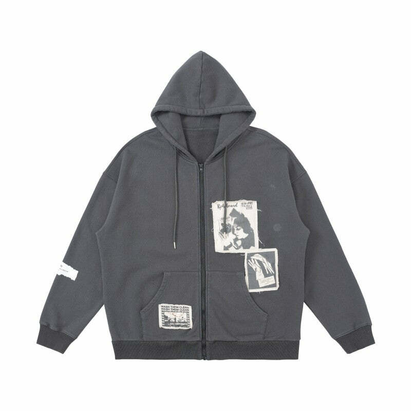 RPB 'Memories' Zip-Up Jacket - Y2K & 90s Grunge Fashion, Retro Summer & Party Outfits
