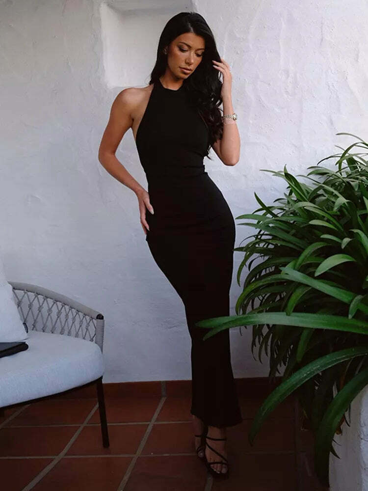 Ryelle Backless Dress - Y2K Summer Grunge, 90s Fashion, Retro Party Outfit, Y2K Club Style