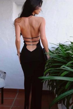 Ryelle Backless Dress - Y2K Summer Grunge, 90s Fashion, Retro Party Outfit, Y2K Club Style