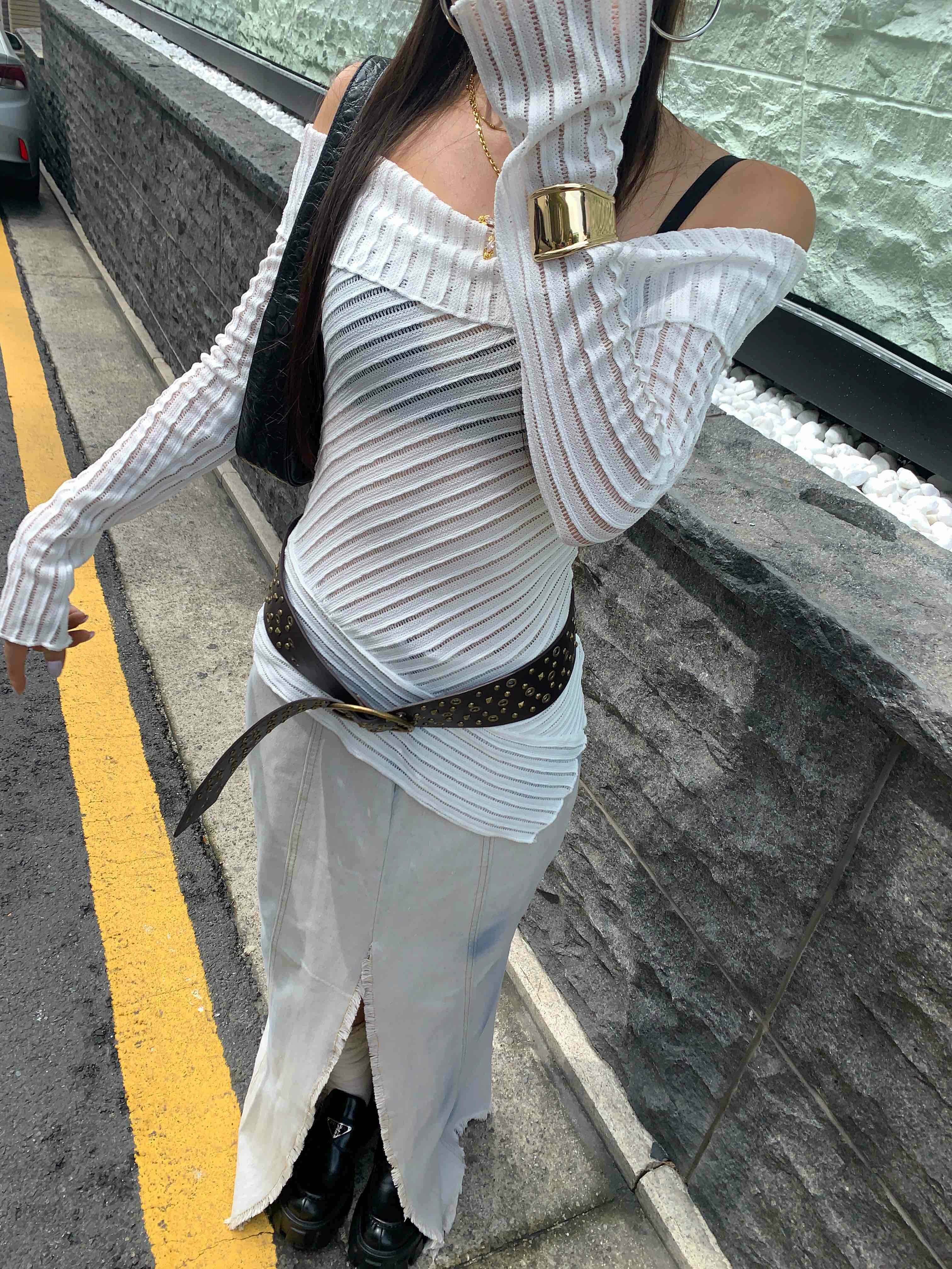 Rylee Off Shoulder Top - Y2K Summer Grunge, 90s Retro, Pastel Goth, Y2K Party & Club Out
