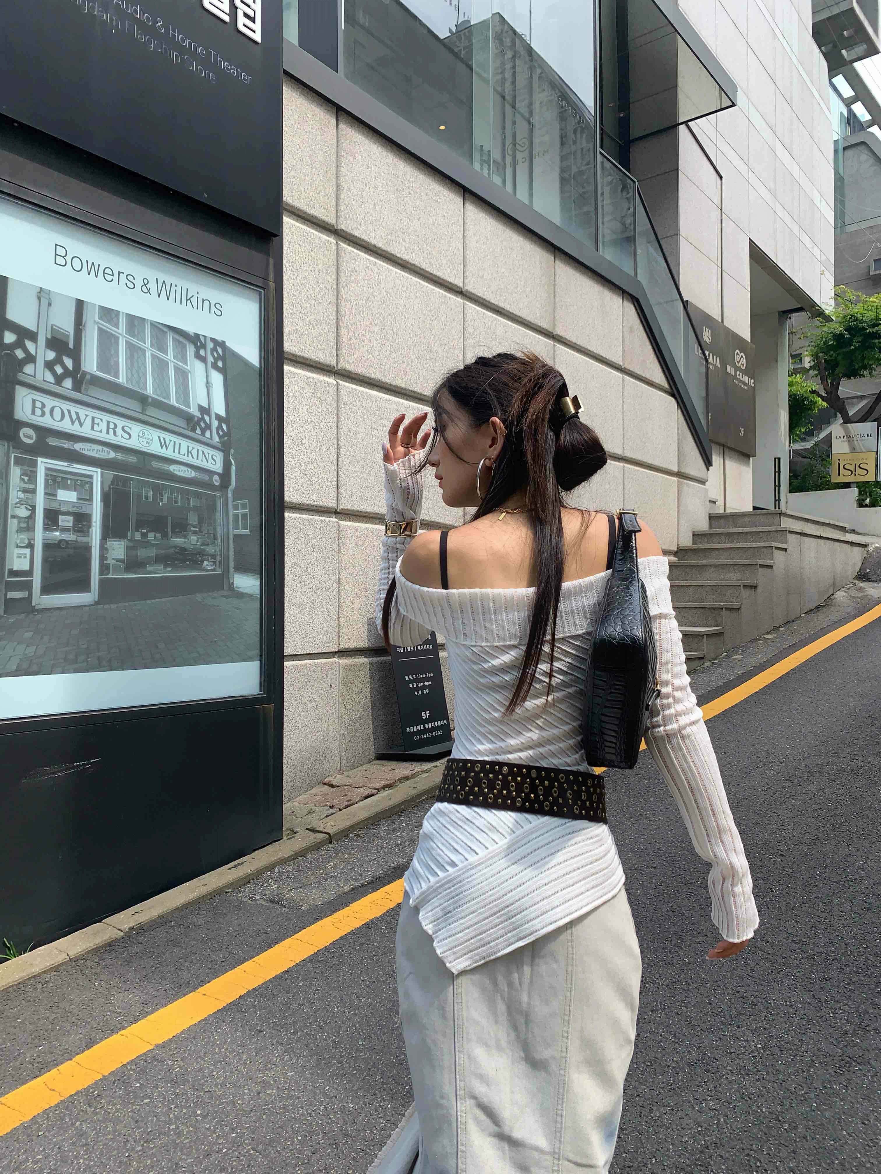 Rylee Off Shoulder Top - Y2K Summer Grunge, 90s Retro, Pastel Goth, Y2K Party & Club Out