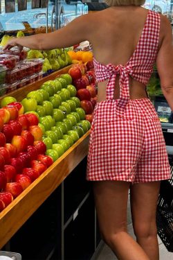 Rylen Plaid Shorts Set - Y2K Summer Grunge Outfit, 90s Fashion, Retro Style, Y2K Club Look