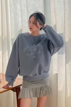 Saint Paradiso Embroidered Sweatshirt - Y2K Grunge, 90s Retro, Summer Outfits, Pastel Goth Style