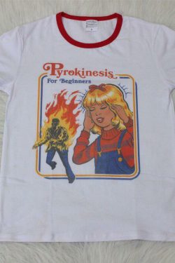 Sally's Pyrokinesis T-shirt ?? - Y2K Summer Grunge, 90s Retro, Pastel Goth, Y2K
