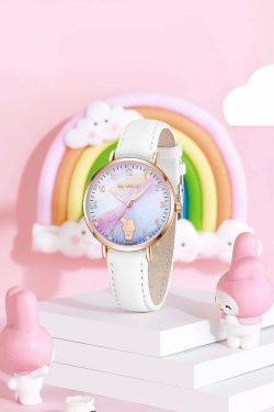 Sanrio Characters Leather Wrist Watches - Y2K Grunge, 90s Retro, Pastel Goth, Y2K Popstar Style