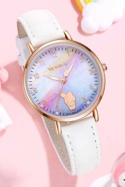 Sanrio Characters Leather Wrist Watches - Y2K Grunge, 90s Retro, Pastel Goth, Y2K Popstar Style