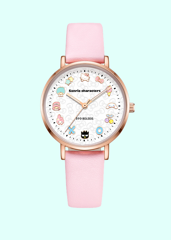 Sanrio Characters Leather Wrist Watches - Y2K Grunge, 90s Retro, Pastel Goth, Y2K Popstar Style
