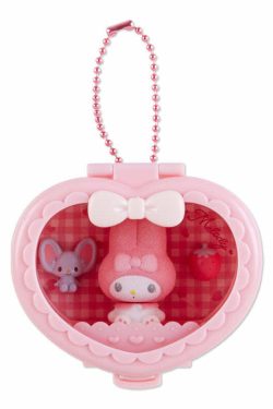 Sanrio Heart Attack Compact Mirror Keychain - Y2K Grunge, 90s Retro, Pastel Goth Fashion Accessory