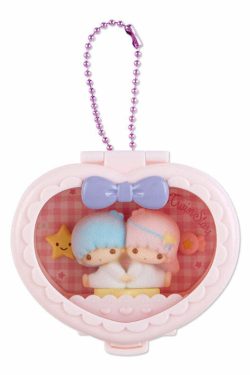 Sanrio Heart Attack Compact Mirror Keychain - Y2K Grunge, 90s Retro, Pastel Goth Fashion Accessory