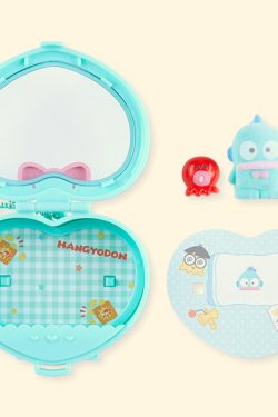 Sanrio Heart Attack Compact Mirror Keychain - Y2K Grunge, 90s Retro, Pastel Goth Fashion Accessory