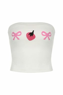 Saphira Strapless Top - Y2K Summer, 90s Grunge, Retro, Pastel Goth, Y2K Party & Club