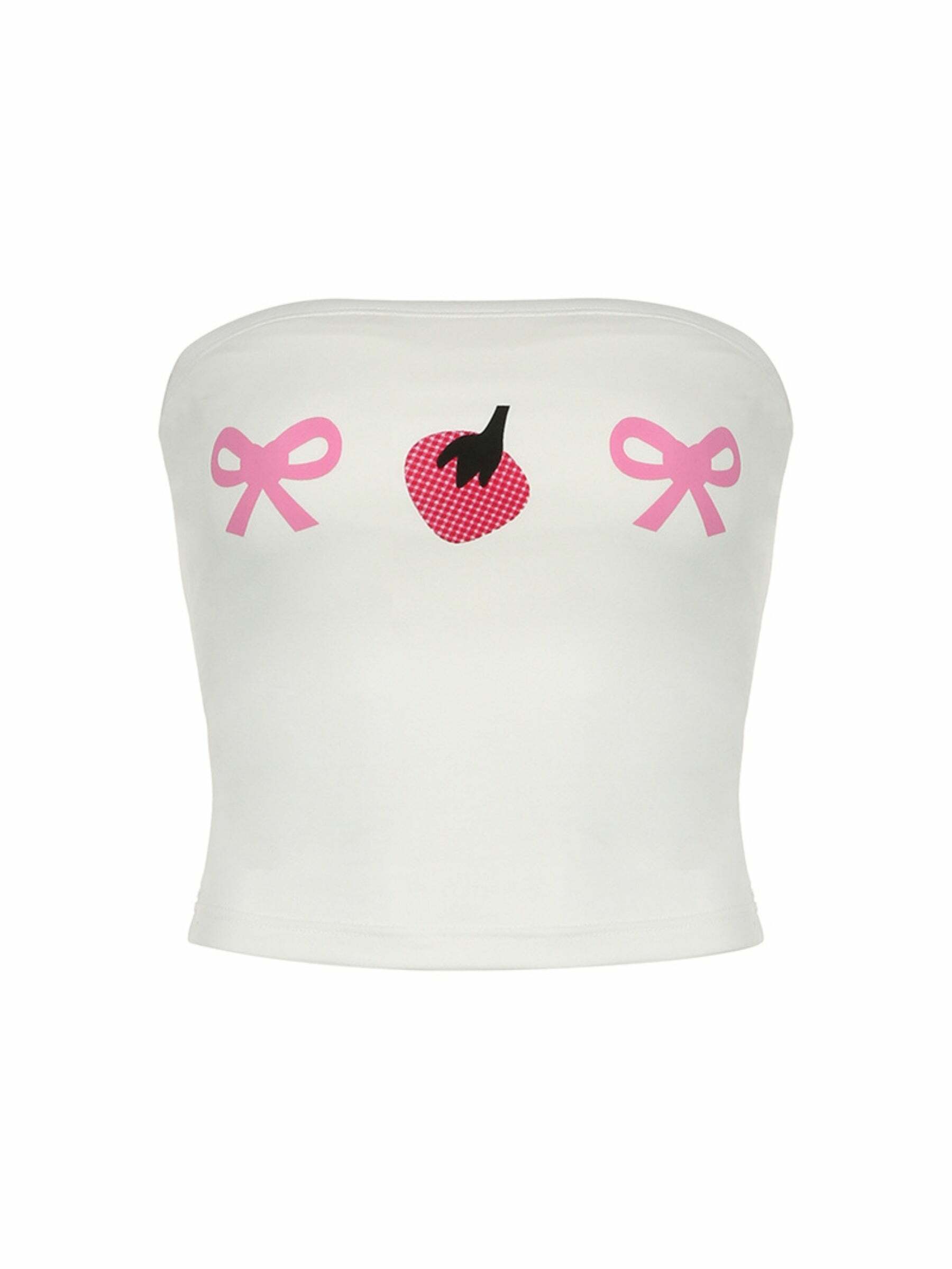 Saphira Strapless Top - Y2K Summer, 90s Grunge, Retro, Pastel Goth, Y2K Party & Club