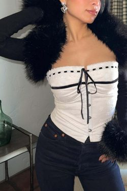 Sara Strapless Top - Y2K Summer, 90s Fashion, Grunge, Retro, Pastel Goth, Y2K Party Outfits
