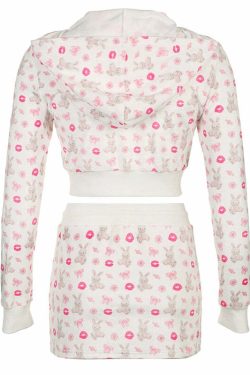 Saydie Y2K Printed Skirt Set - 90s Grunge Summer Outfit, Retro Y2K Fashion for Women
