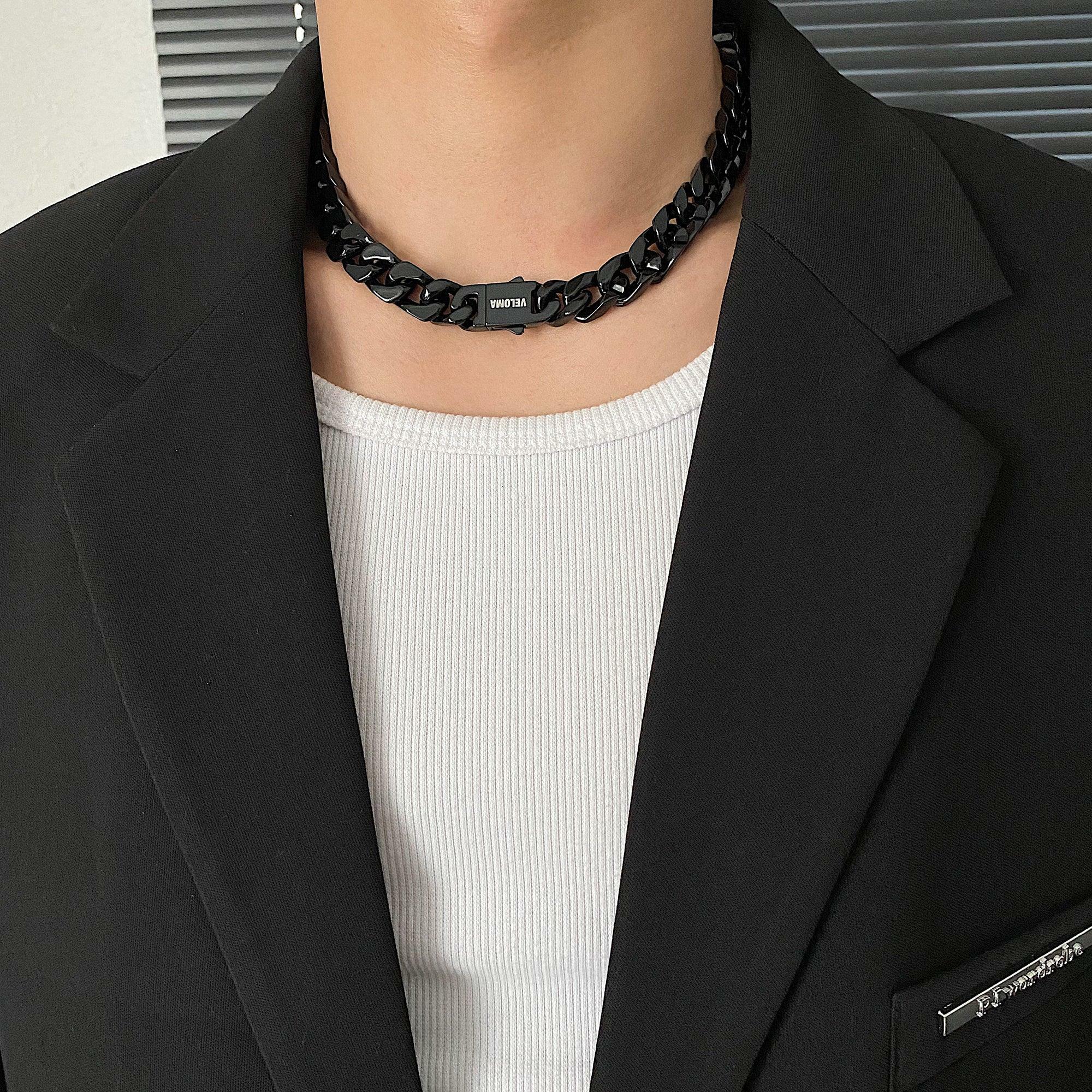 SAZ Hero Chain Necklace - Y2K Summer, 90s Grunge, Retro Style, Y2K Party, Gothic Y2K Fashion