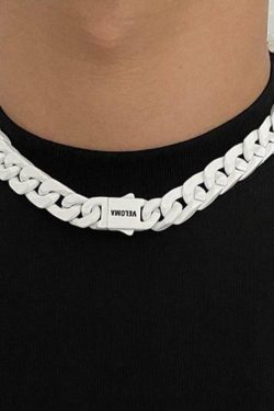 SAZ Hero Chain Necklace - Y2K Summer, 90s Grunge, Retro Style, Y2K Party, Gothic Y2K Fashion