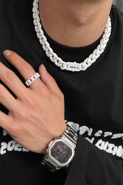 SAZ Hero Chain Necklace - Y2K Summer, 90s Grunge, Retro Style, Y2K Party, Gothic Y2K Fashion