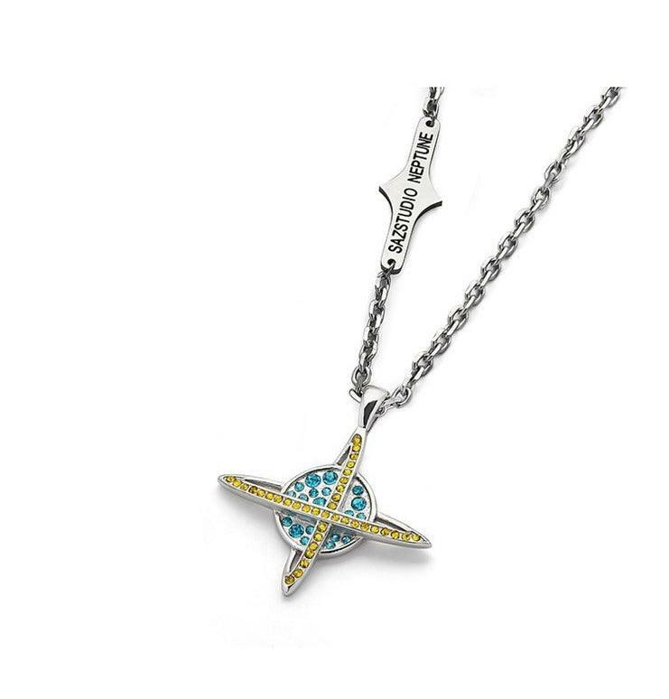 SAZ Poseidon of Neptune Necklace - Y2K Summer, 90s Grunge, Retro Style, Y2K Party, Gothic Y2