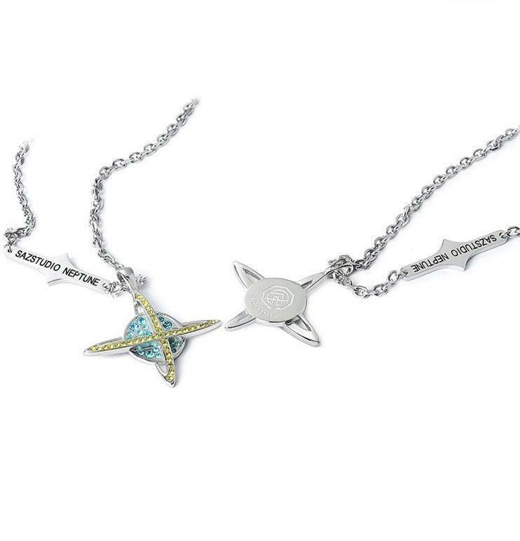 SAZ Poseidon of Neptune Necklace - Y2K Summer, 90s Grunge, Retro Style, Y2K Party, Gothic Y2
