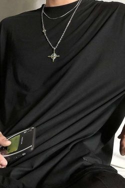 SAZ Poseidon of Neptune Necklace - Y2K Summer, 90s Grunge, Retro Style, Y2K Party, Gothic Y2