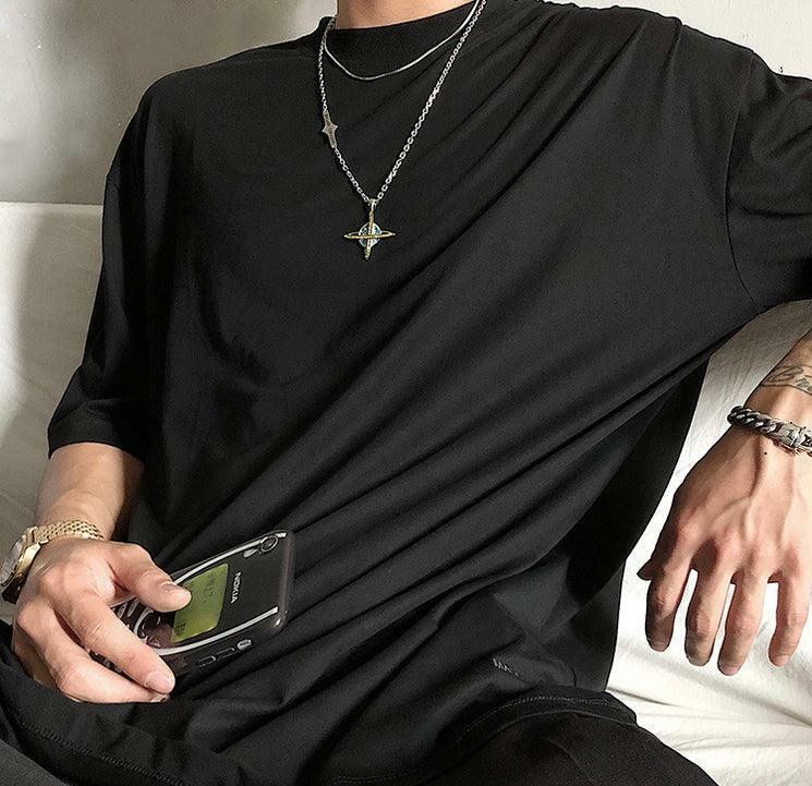 SAZ Poseidon of Neptune Necklace - Y2K Summer, 90s Grunge, Retro Style, Y2K Party, Gothic Y2