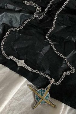 SAZ Poseidon of Neptune Necklace - Y2K Summer, 90s Grunge, Retro Style, Y2K Party, Gothic Y2