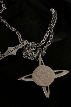 SAZ Poseidon of Neptune Necklace - Y2K Summer, 90s Grunge, Retro Style, Y2K Party, Gothic Y2