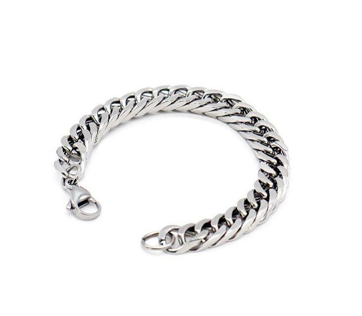 SAZ Rattlesnake Chain Bracelet - Y2K Grunge, 90s Retro, Gothic, and Pastel Goth Fashion Accessory