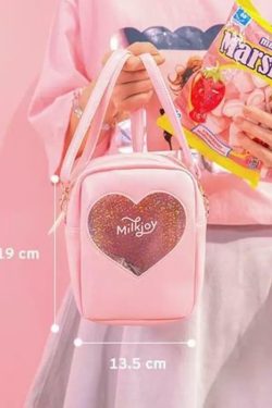 Semi-Transparent Hearty Shoulder Bags - Y2K Summer, 90s Grunge, Retro, Pastel Goth, Y2K Popstar